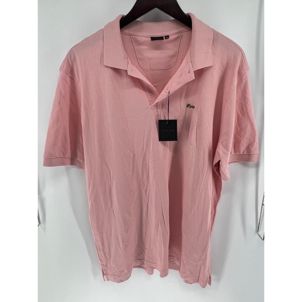 Arturo Calle Pink Squirrel Logo Short Sleeve Polo‎ Shirt Men's XL